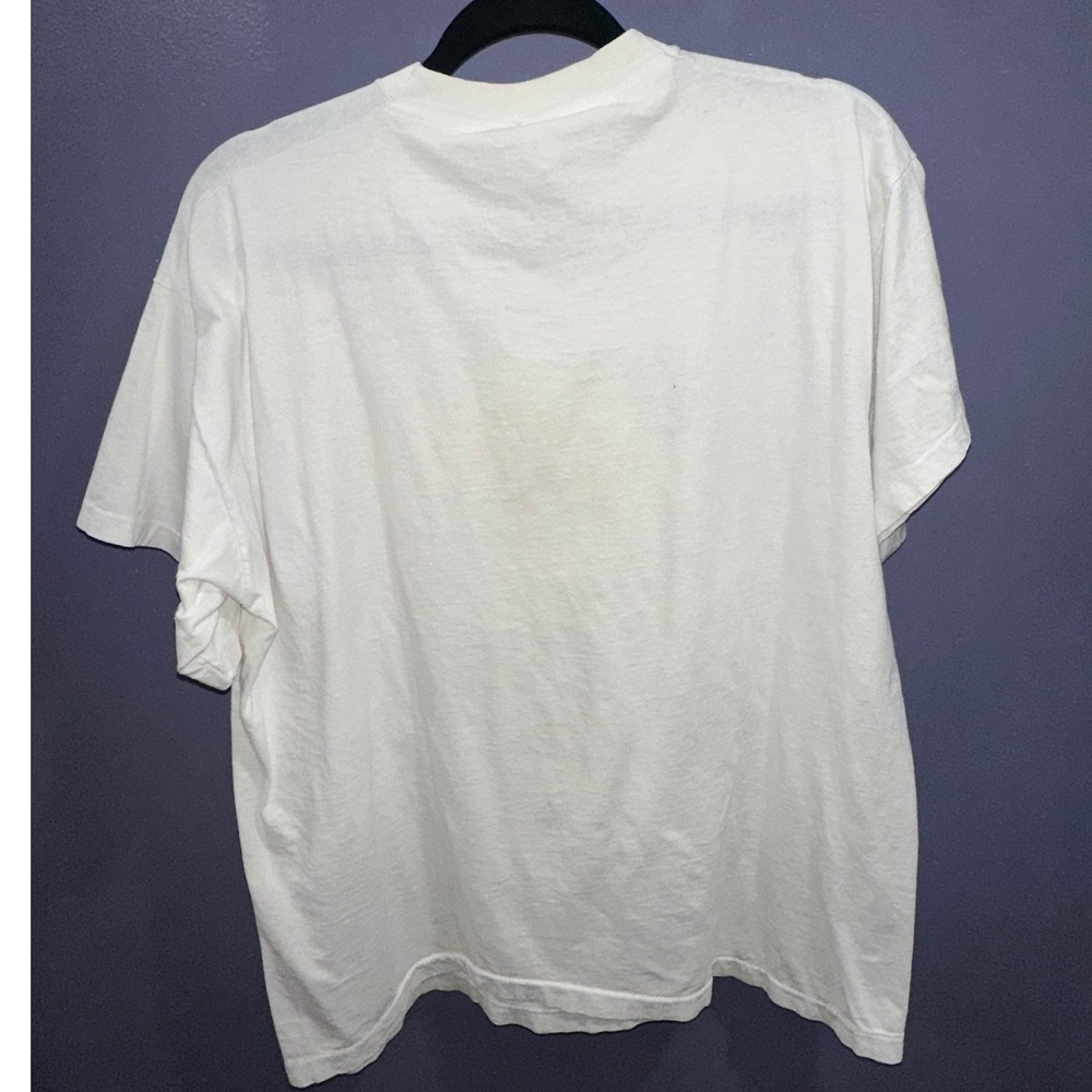 Vintage 90s Screen Stars Stressed Out Mom Single Stitch Graphic T-Shirt XL White - Picture 5 of 5